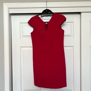 DKNYC Red Cap Sleeve Dress